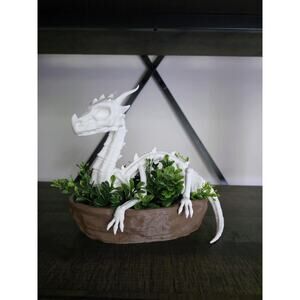 Dragon Skeleton Planter or Crystal Dish 3d Printed
